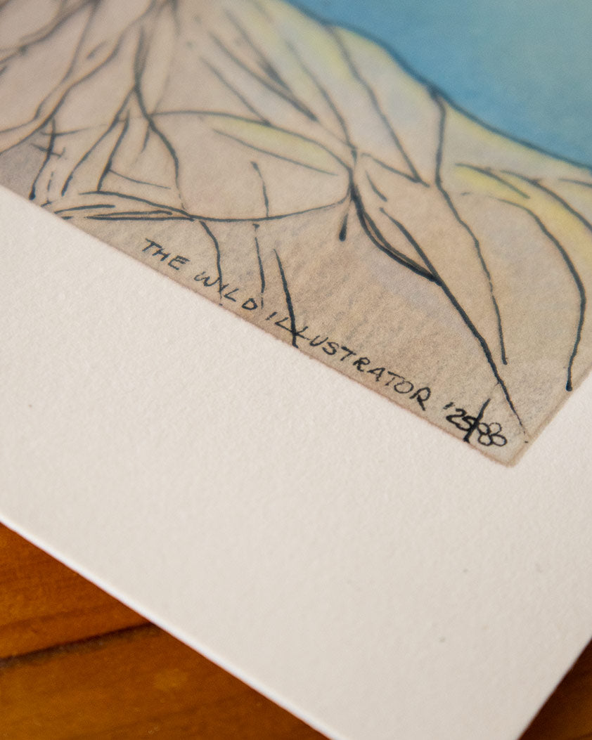 Original mixed media painting of a mystical woman emerging from a cherry blossom tree – The Sakura