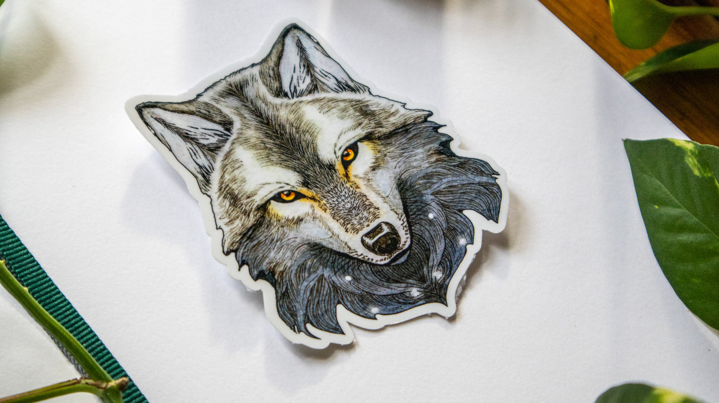 Grey Wolf Sticker