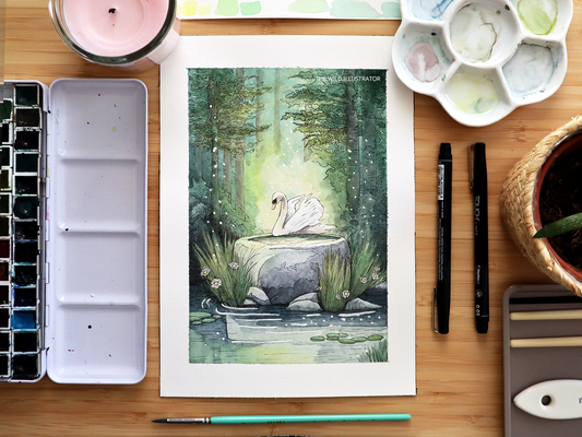 Wellspring – Original Watercolor Painting