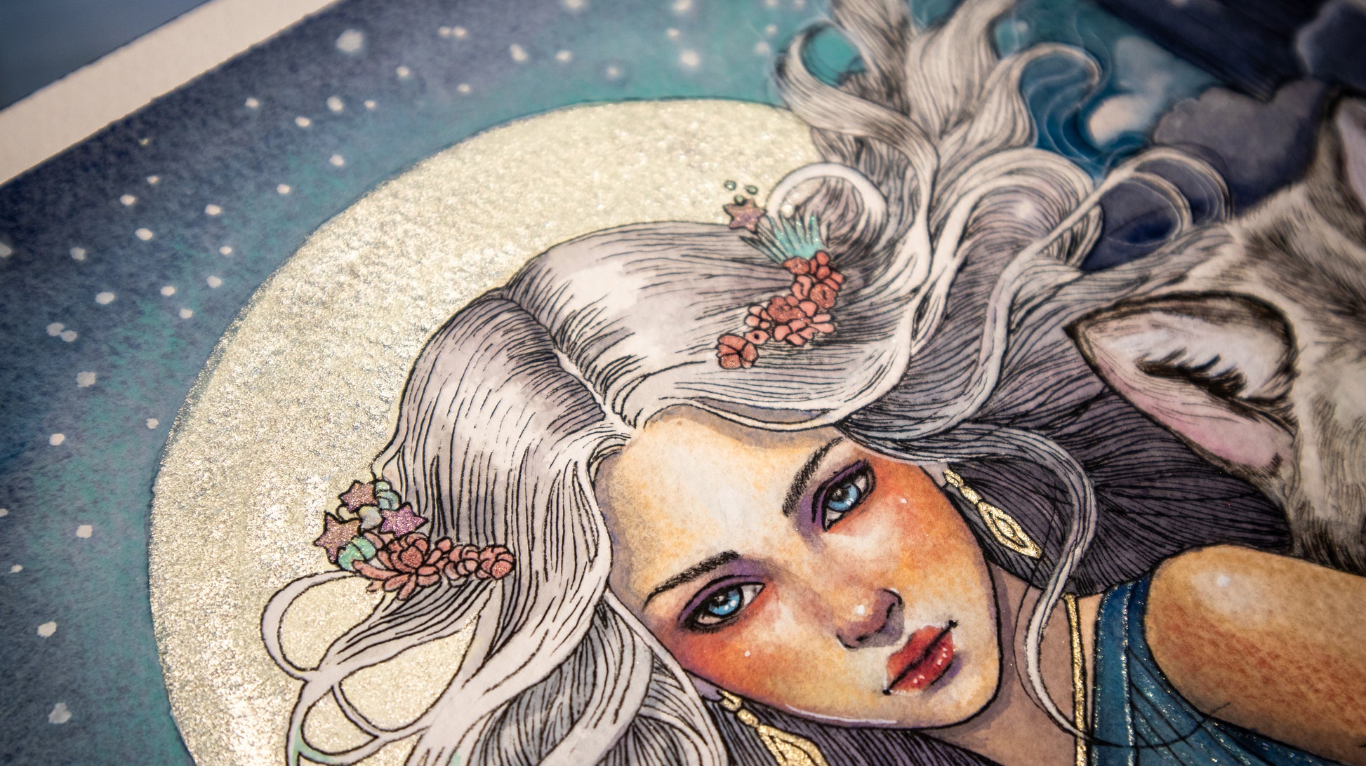 Hekate, watercolor painting, goddess art, transformation.