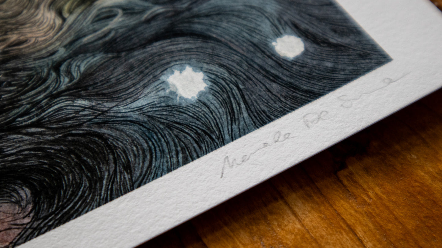 Daughter of the Wolves – Limited Edition Print, Mononoke-Inspired