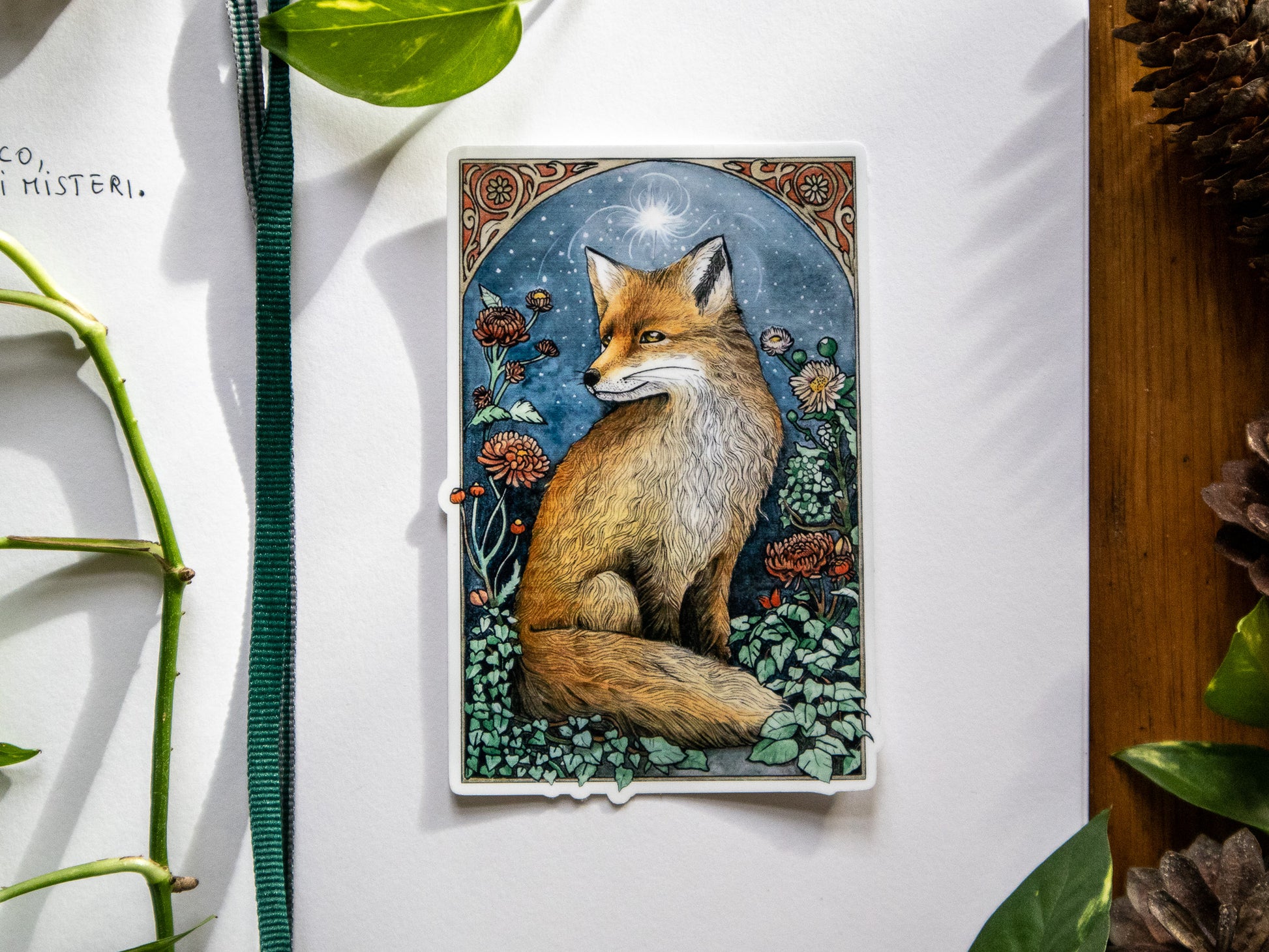 Spirit of the Fox – Autumn Forest Fox Sticker